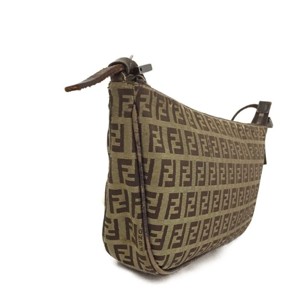 00114257# Fendi Shoulder Bag Canvas Zucca - Picture 3 of 12